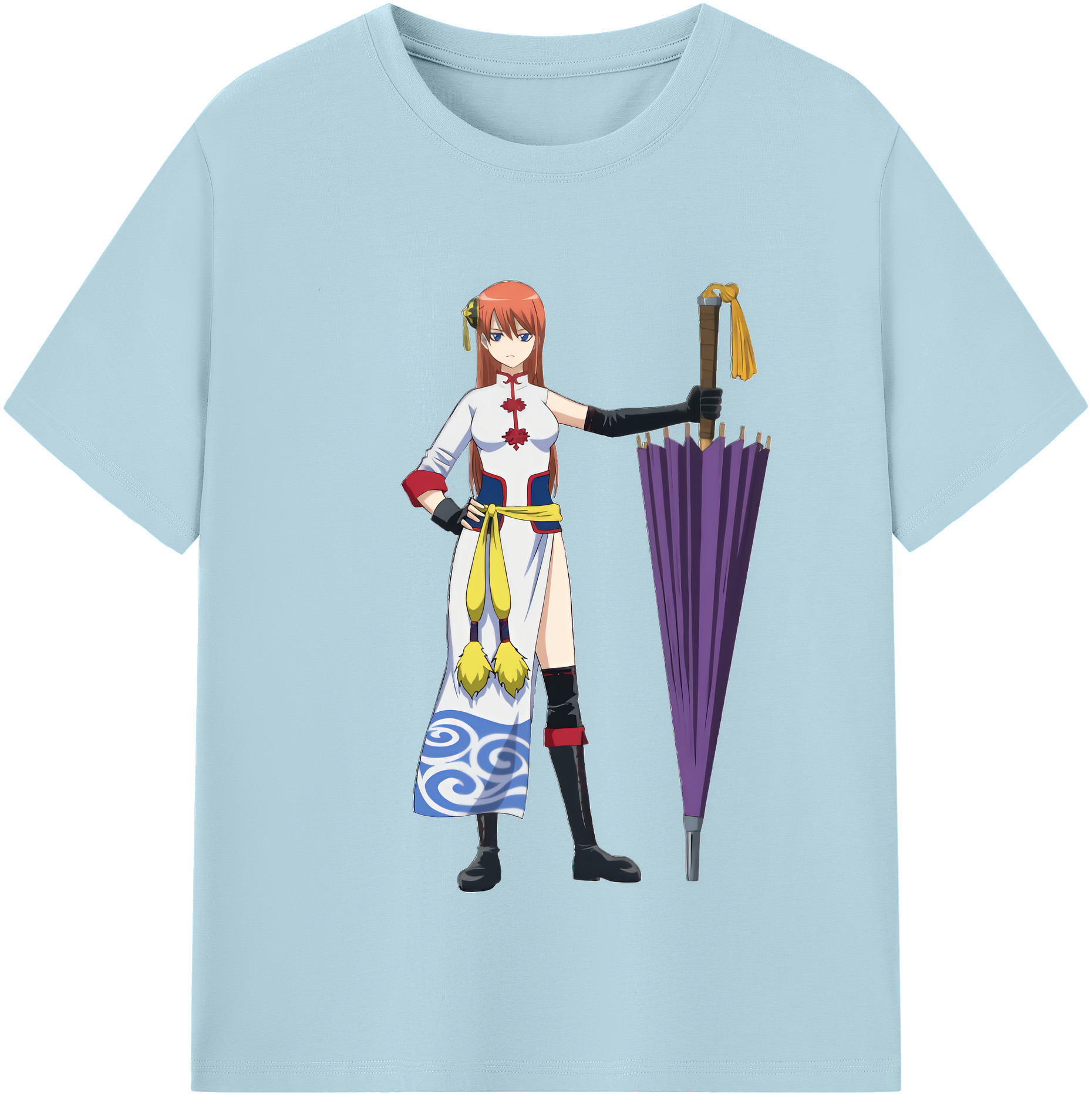 （画像用） ぎんたま 坂田銀時（さかたぎんとき） 神楽 志村新八（しむら しんぱち） GINTAMA Sakata Gintoki Kagura Shimura Shinpachi 綿100％半袖Tシャツ（フロントプリント）